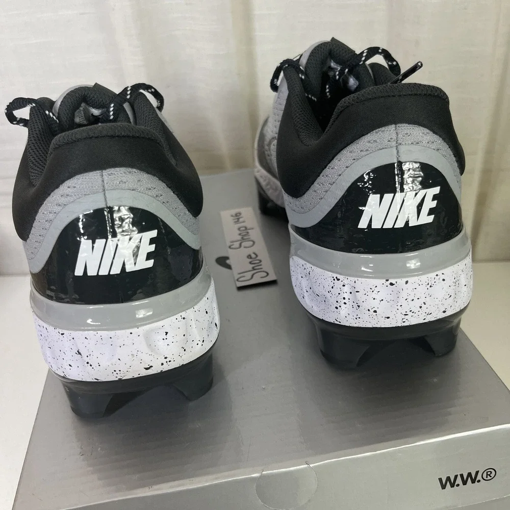 Nike Alpha Huarache Elite 4‎ Low MCS Smoke Grey Size 11.5 Baseball Cleats